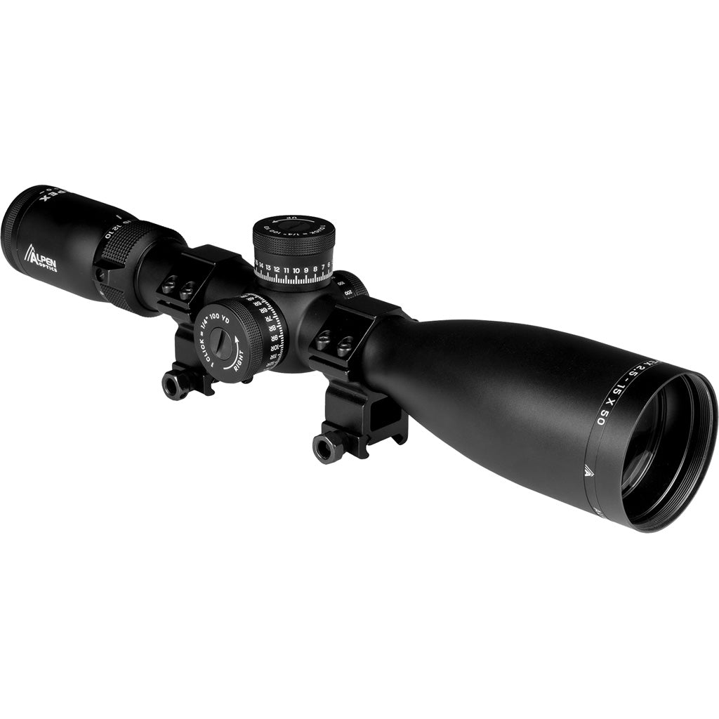 Alpen Apex XP Riflescope 2.5-15x50mm 30mm Main Tube First Focal Plane WBDC-A Reticle