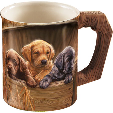 Wild Wings 16 oz. Sculpted Handle Mug All Hands on Deck