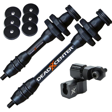 Dead Center Dead Level Hunter V2 Lite Bow Stabilizer Combo Black 8 in. and 6 in.