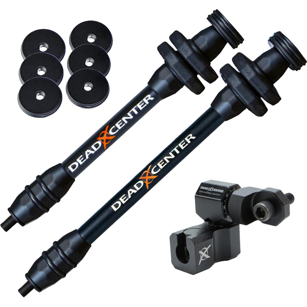 Dead Center Dead Level Hunter V2 Lite Bow Stabilizer Combo Black 10 in. and 8 in.