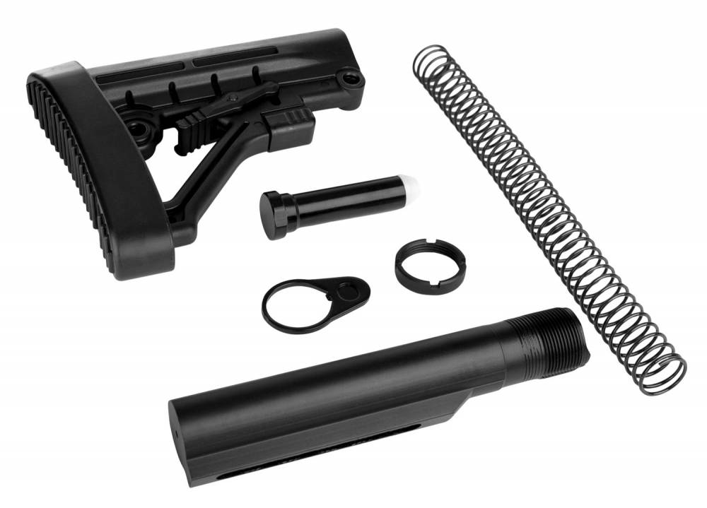 Trinity Force WT05B AR-15 Omega Rifle Stock Kit Aluminum/Steel/Rubber Blk