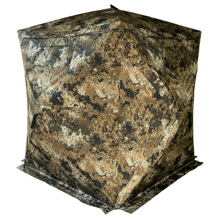 Buck Bourbon Rack House 150 Ground Hunting Blind Veil Wideland with Carrying Case