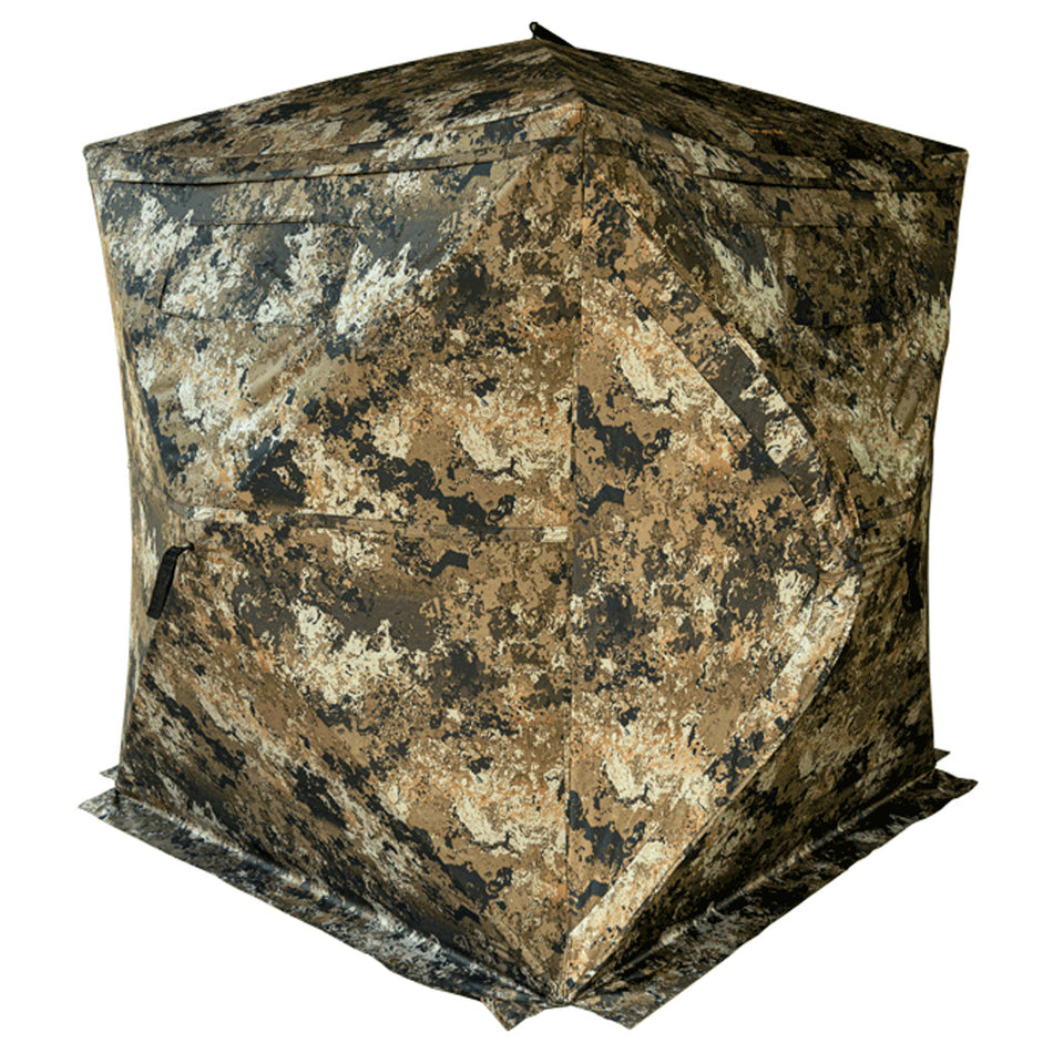 Buck Bourbon Rack House 150 Ground Hunting Blind Veil Wideland with Carrying Case