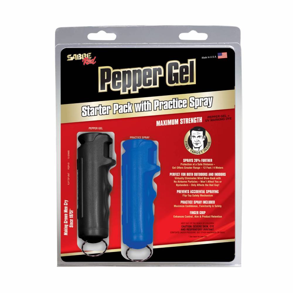 Sabre Red Pepper Gel Starter Kit Includes Practice Spray