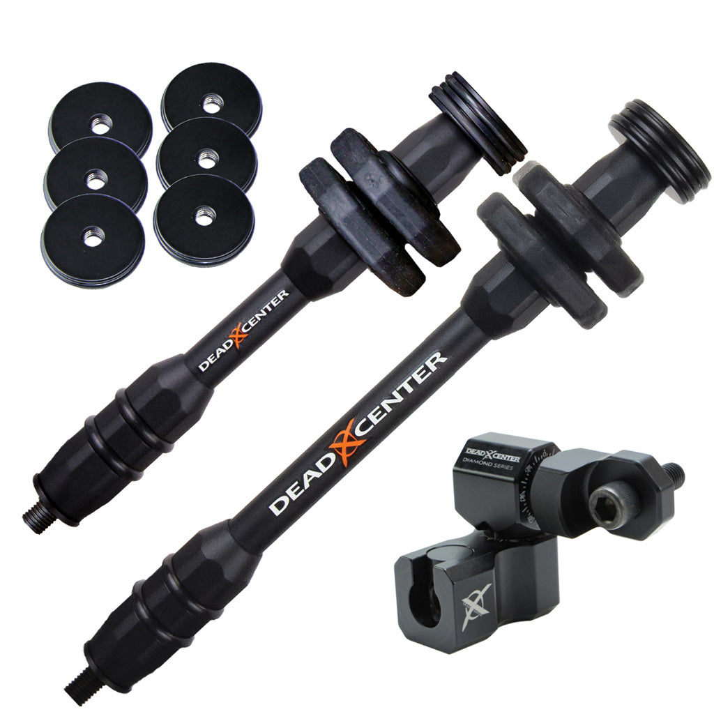 Dead Center Dead Level Hunter XS Lite Black Stabilizer Combo 8 in./6 in.