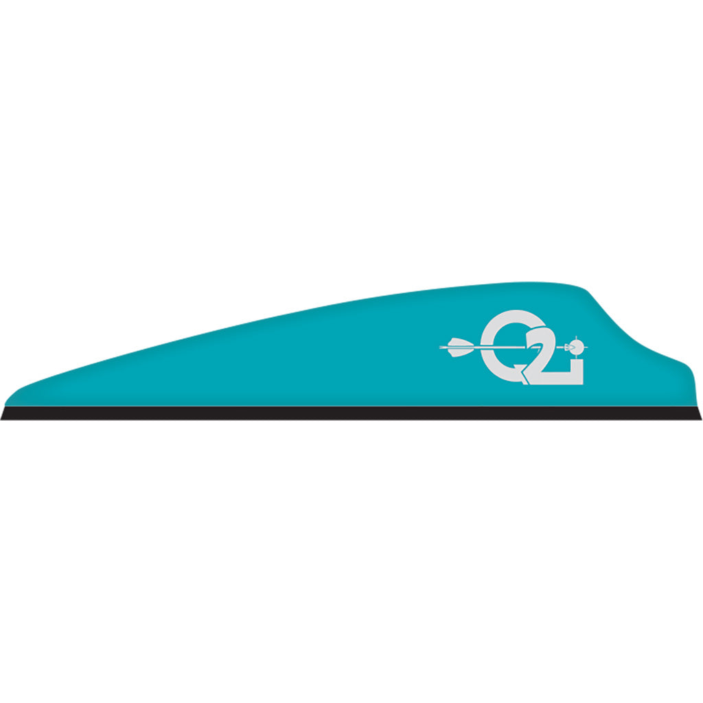Q2i Fusion X-II 2.5 Inch Teal Low-Profile Vanes 100 pk.