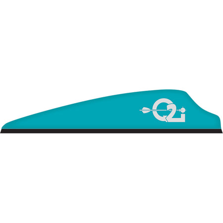 Q2i Fusion X-II 2.5 Inch Teal Low-Profile Vanes 100 pk.