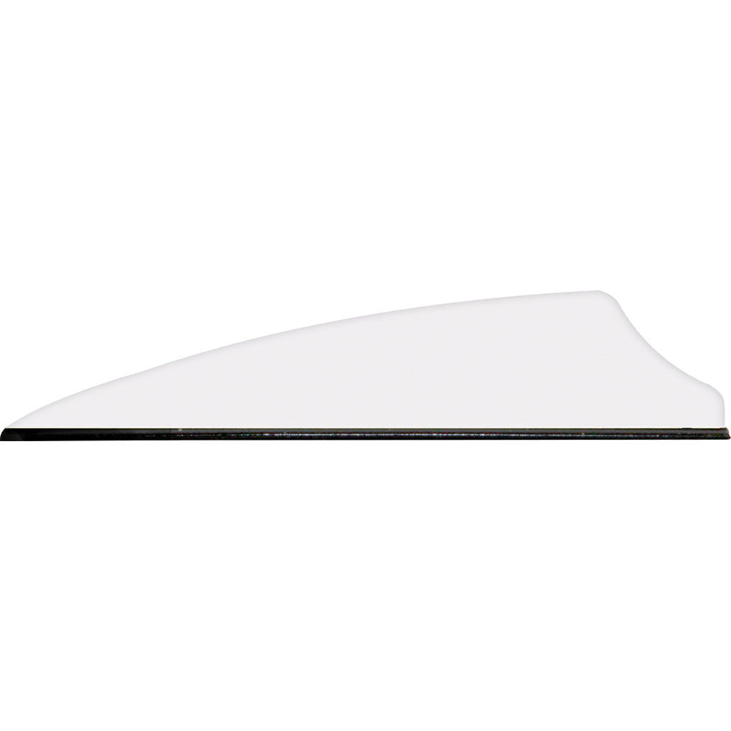 Q2i Fusion X-II White Target Vanes 2.5 inch 100 Count