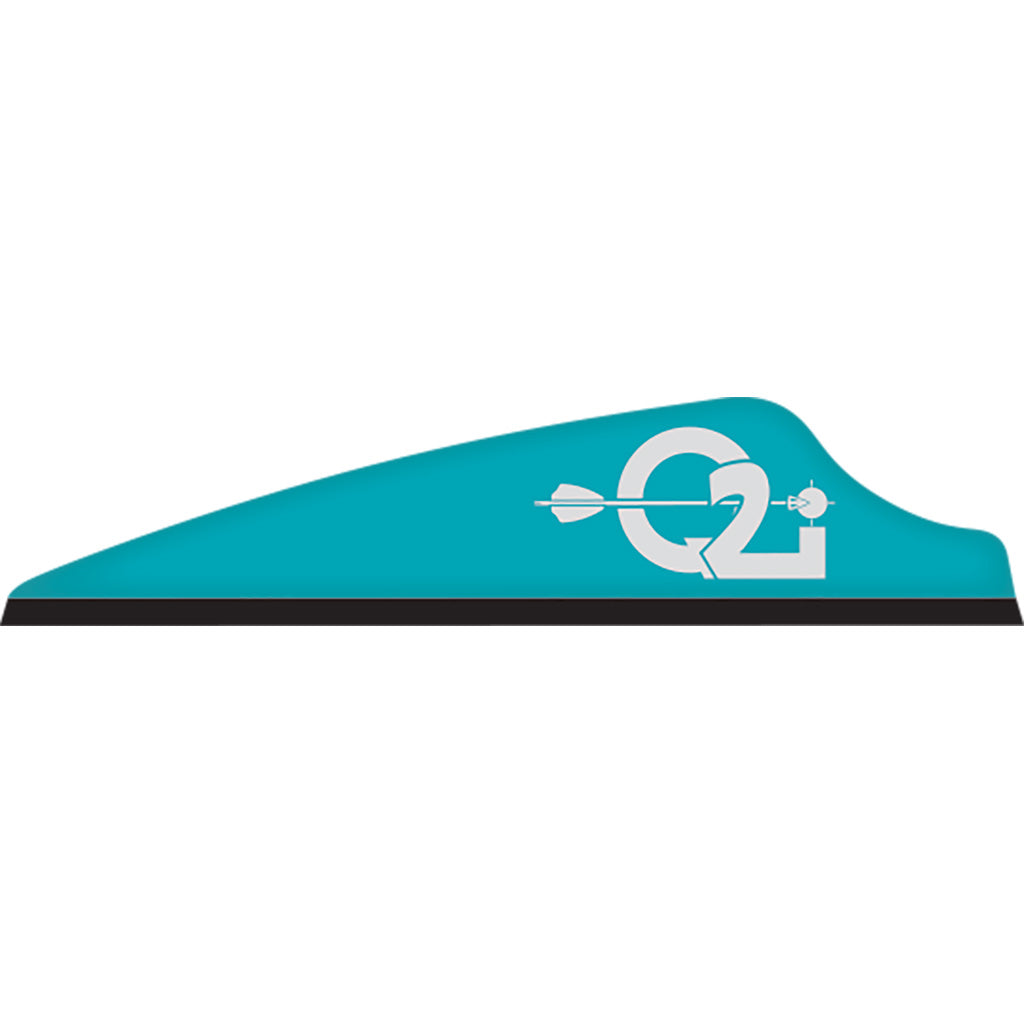 Q2i Fusion X-II SL Teal Target Vanes 2.1 inch 100 Count