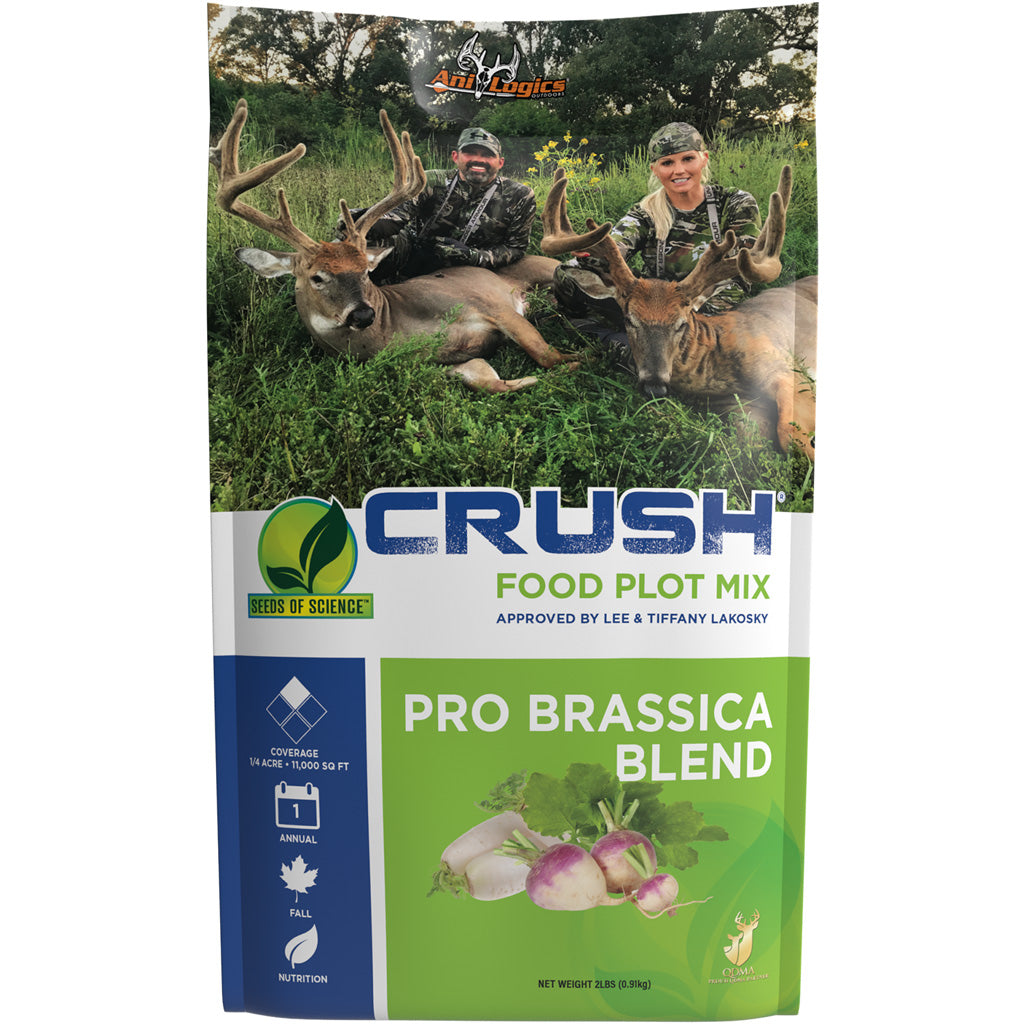 AniLogics CRUSH Pro Brassica Fall Food Plot Seed Blend 2 lbs.