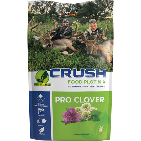 AniLogics CRUSH Pro Clover Perennial Food Plot Seed Blend 2 lbs.