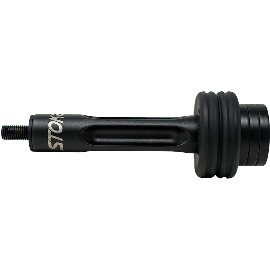 Stokerized Edge Fluted Aluminum Hunter Stabilizer Black 5" 6.4 oz
