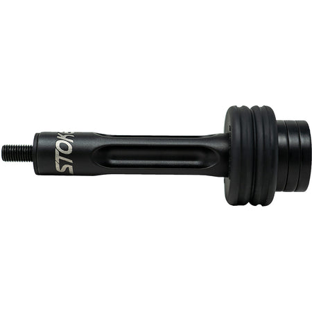 Stokerized Edge Fluted Aluminum Hunter Stabilizer Black 5" 6.4 oz