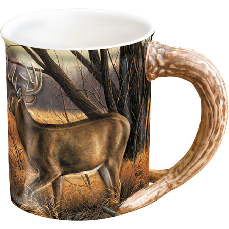 Wild Wings Abandoned Farmstead Whitetail Deer Nature Mug 16oz