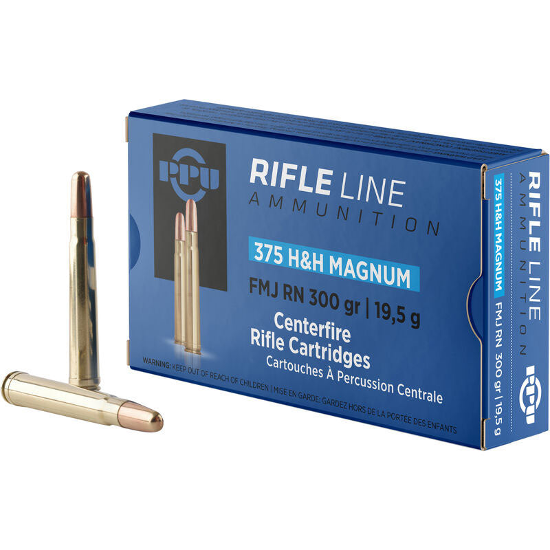 Prvi Partizan .375 H&H Mag  300 grain Full Metal Jacket ammunition