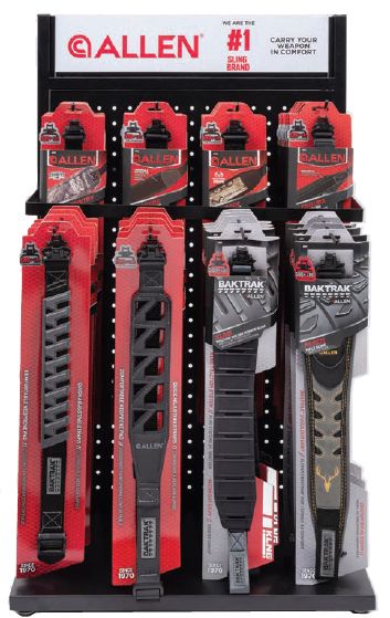 Allen Company 48-Piece Assorted Rifle Sling Retail Display, 8 Styles