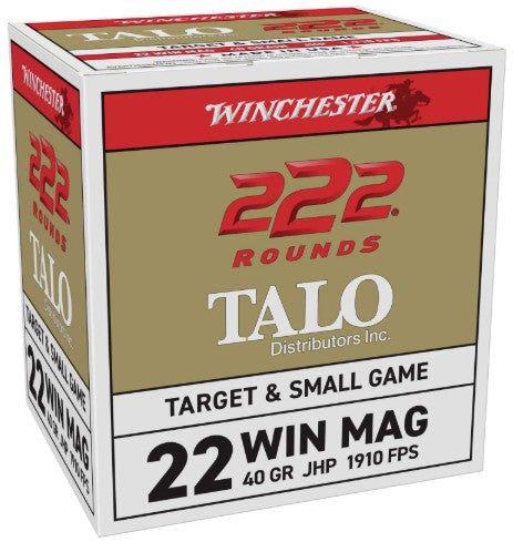 Winchester .22 Magnum / WMR TALO Power-Point 40 grain Jacketed Hollow Point ammunition