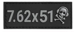 G-Code Tactical 7.62x51 Velcro ID Caliber Patch Grey/Black