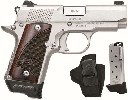 Micro 9 SS/RoseWd RTC 9mm 3.15" (2)7-rd Bundle