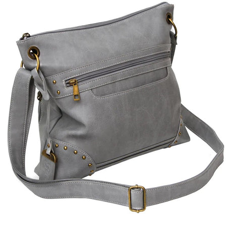 Bulldog BDP-082 Concealed Carry Cross Body Purse with Holster in Grey