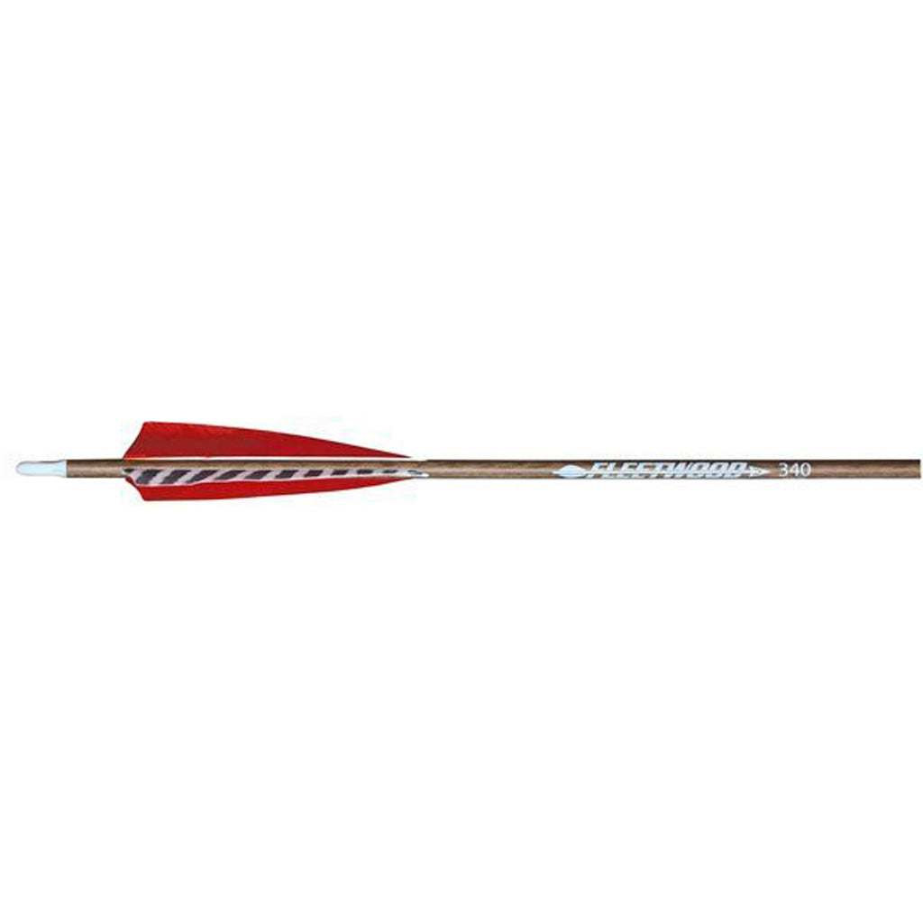 Fleetwood 340 Natural Grain Carbon Feather-Fletched Arrows 6 pk.