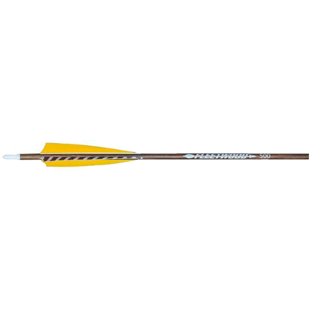 Fleetwood 500 Natural Grain Carbon Feather-Fletched Arrows 6 pk.