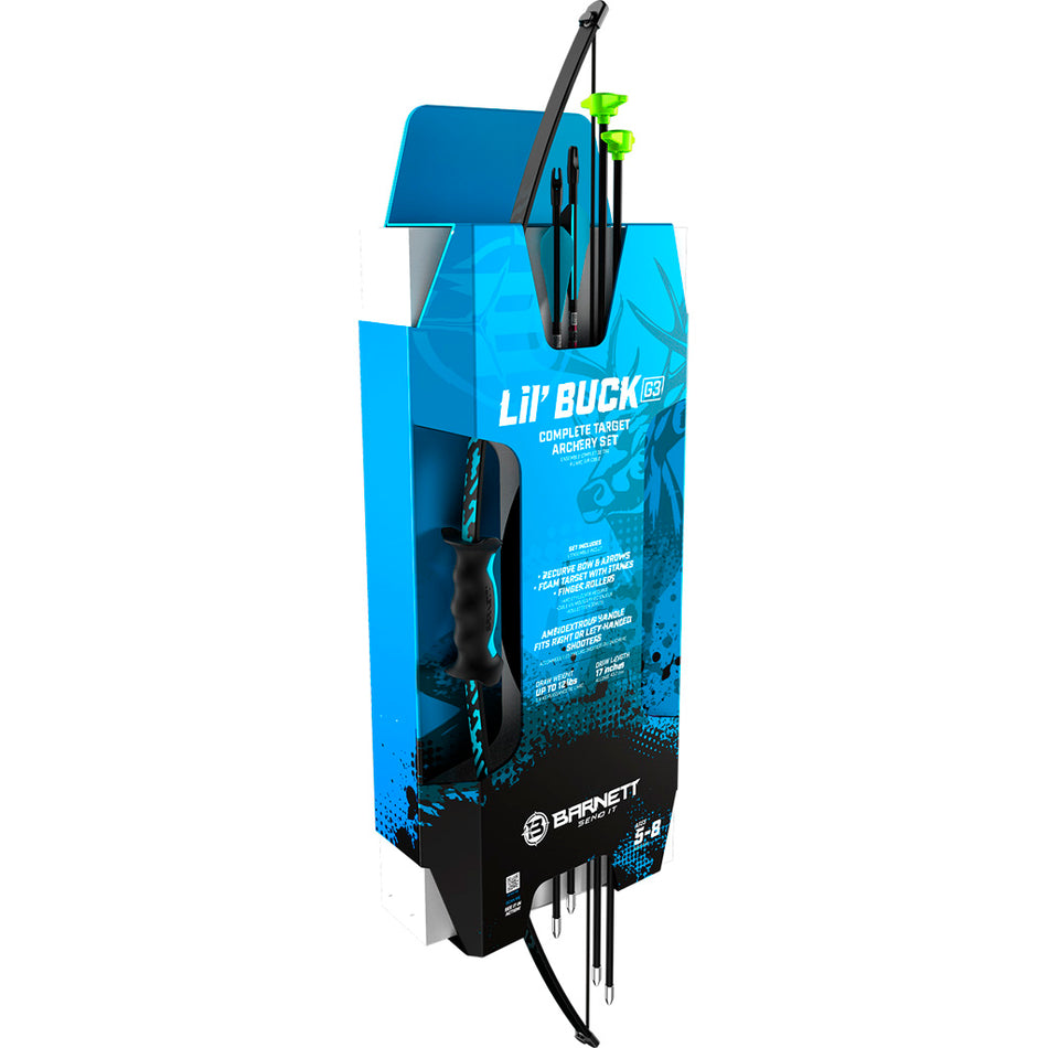 Barnett Lil' Buck Recurve Combo Blue 12 lbs. 17 in. Draw