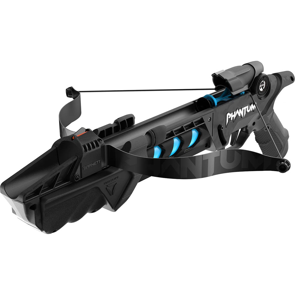 Barnett Phantom Black/Blue Compact Toy Pistol Crossbow with Darts