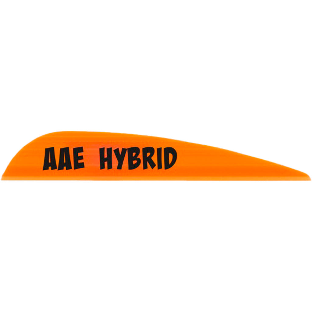 AAE Hybrid 23 Fire Orange Archery Vanes 50 pk