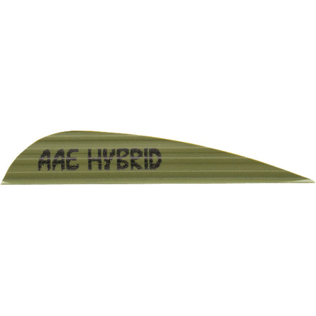 AAE Hybrid 23 OD Green Archery Vanes 50 pk