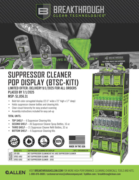 Suppressor Cleaning Kit Counter Display
