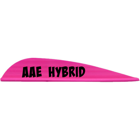 AAE Hybrid 26 Plastifletch Vanes Hot Pink 50 pk.