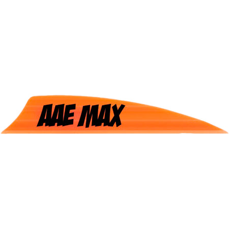 AAE Max 2.0 Shield Cut Fletching Fire Orange 50 Count