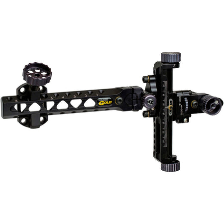 Black Gold 2ADT Target Archery Sight 6 in. Dovetail Grey RH