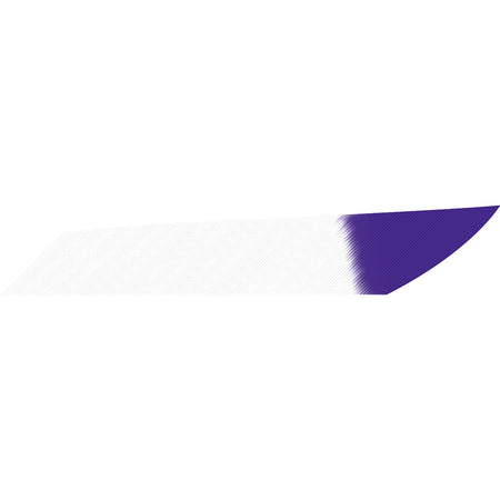 Gateway Mako Feathers 3.125 in. White Purple Tip Left Wing 50 Count