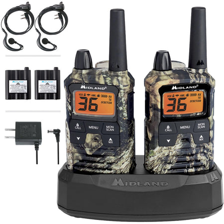 Midland X-Talker T294VP4 GMRS Radios Mossy Oak Weather Scan eVOX 2 pk.