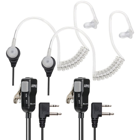 Midland FBI Style In-Ear Headset with Boom Mic for GMRS FRS Two-Way Radios