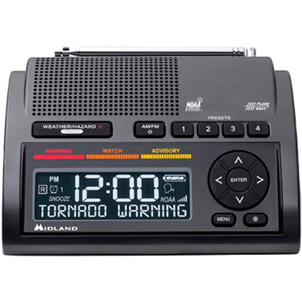 Midland WR400 NOAA Emergency Weather Alert Radio with USB Charging and AM/FM