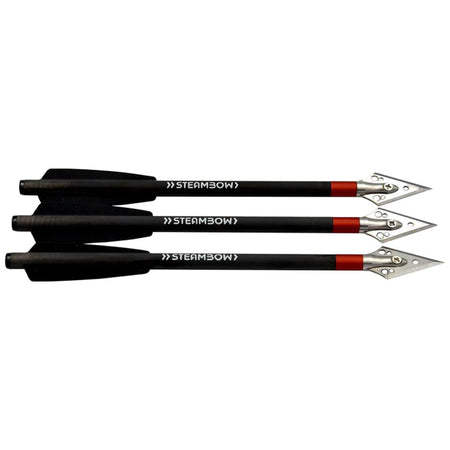 Steambow Light Broadhead Arrow Set of 3 - Stainless Steel Blade