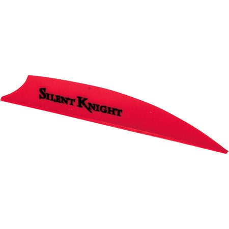 Flex Fletch 3-Inch Silent Knight Archery Vanes Flo Red 36-Pack