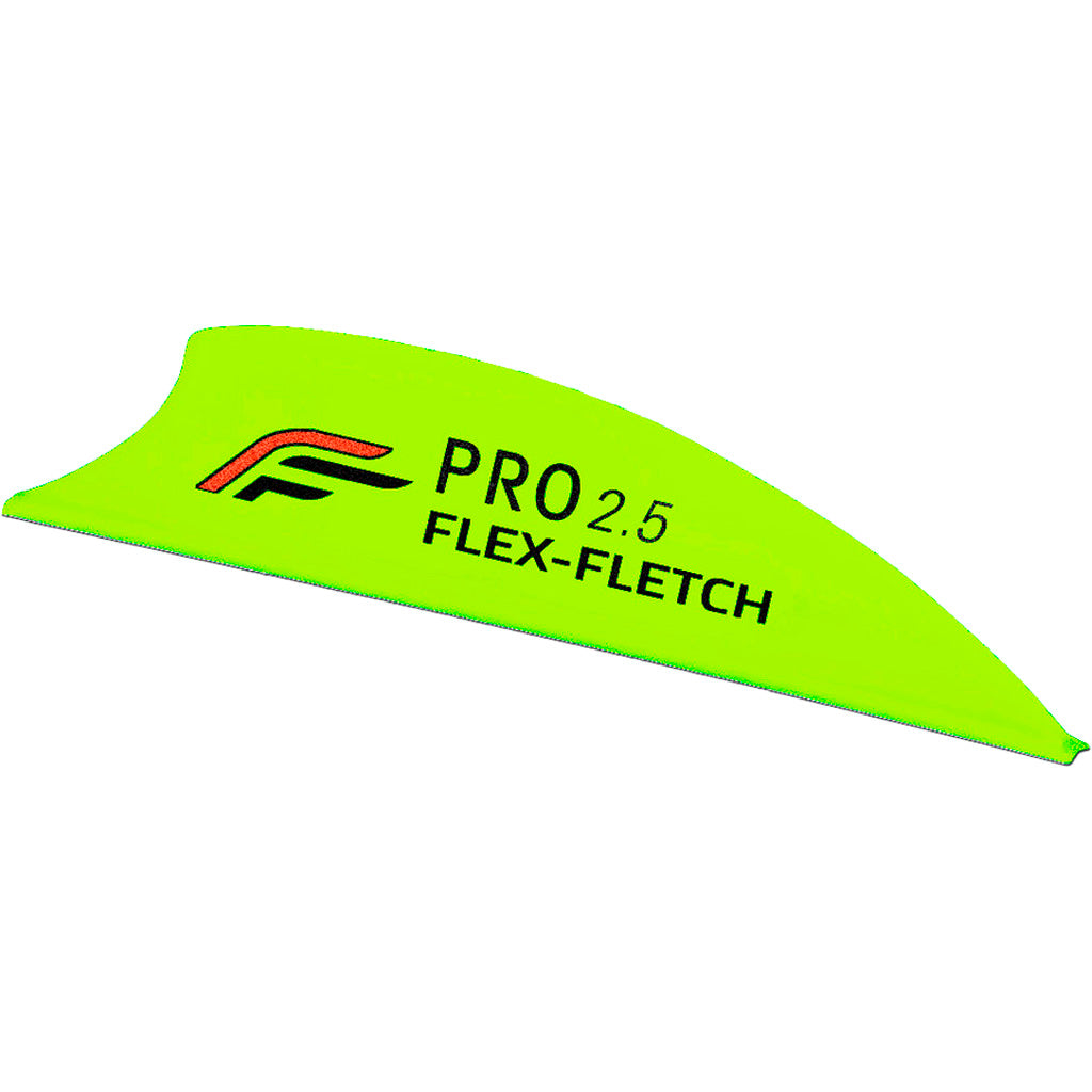 Flex Fletch 2.5" Pro Vanes Flo Yellow Shield Cut 36 Count
