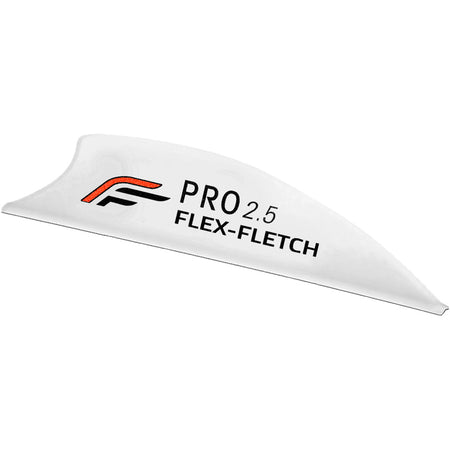 Flex Fletch 2.5" Pro Vanes White Shield Cut 36 Count
