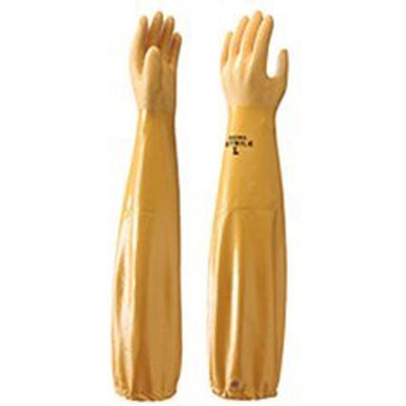 Atlas Trappers Gauntlet Long-Sleeve Gloves with Nitrile Coating and Cotton Liner