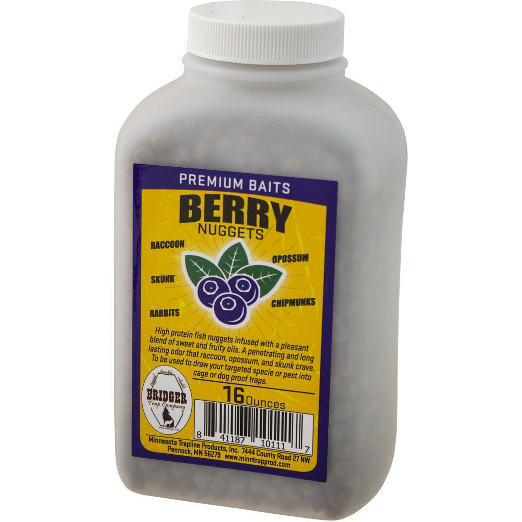 Bridger Berry Nuggets Raccoon Bait 16 oz Attracts Raccoons Opossums and Skunks