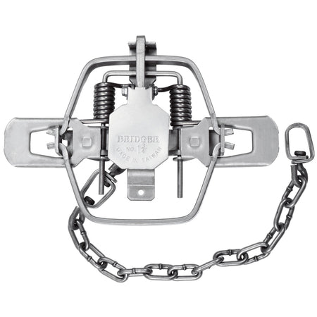 Bridger Coil Trap #1.75 Heavy-Duty Offset Jaw with Night Latch Dog and D-Ring
