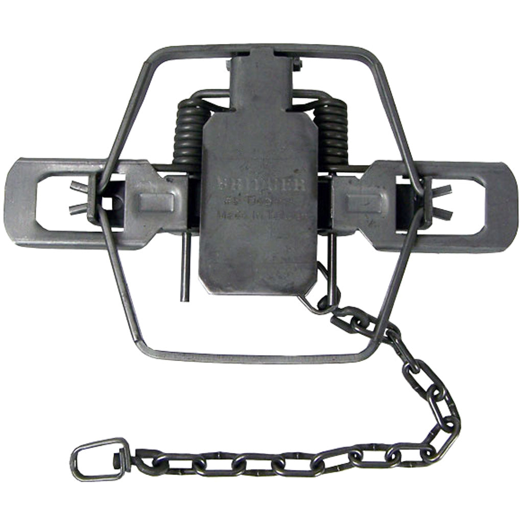 Bridger 2-Coil Dogless #3 Offset Jaw Coil Spring Trap with Heavy-Duty Swivels