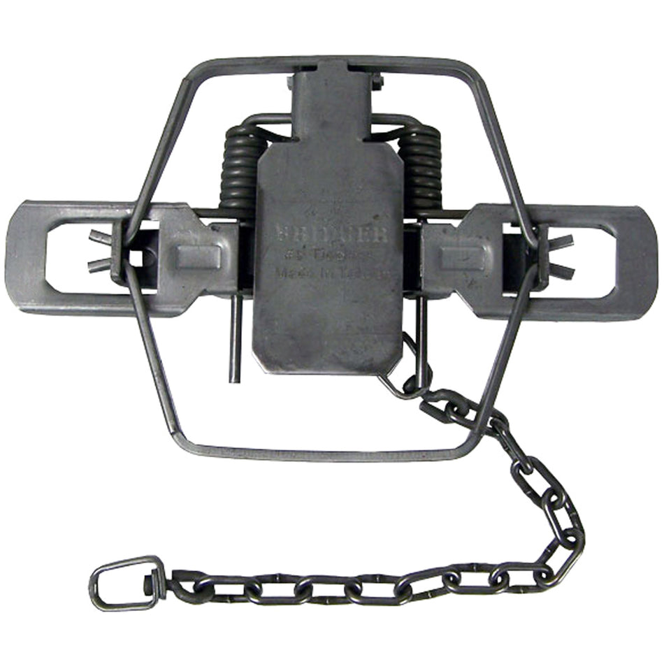 Bridger 2-Coil Dogless #3 Offset Jaw Coil Spring Trap with Heavy-Duty Swivels