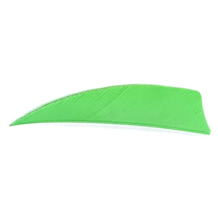 Trueflight Chartreuse Shield Cut Feathers Right Wing 3 in. 100 Pack