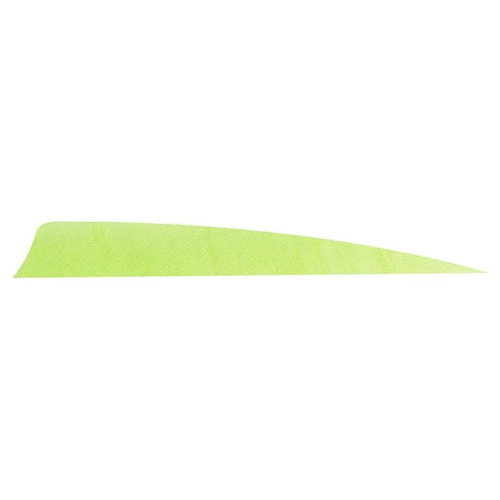 Trueflight Chartreuse Shield Cut Feathers Right Wing 4 in. 100 Pack