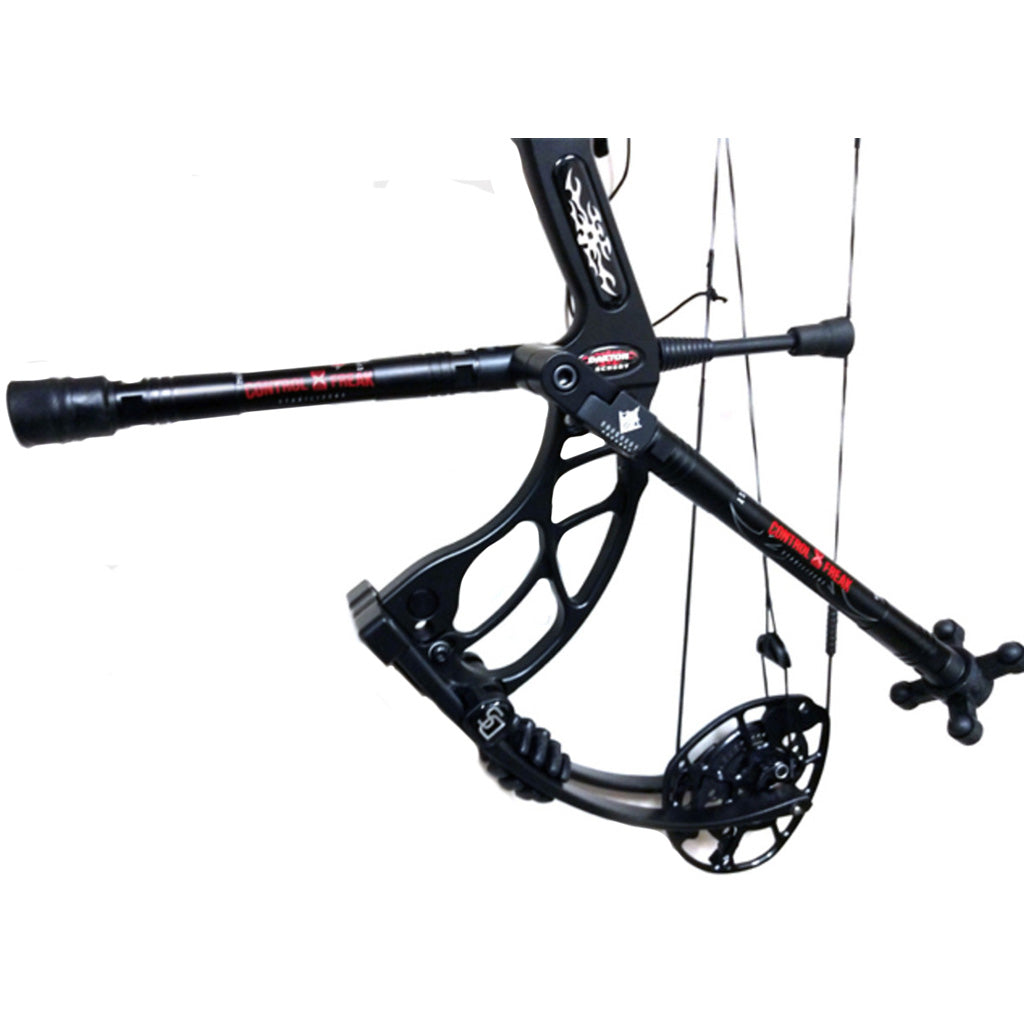 Conquest Control Freak .750 Archery Stabilizer Kit Black Front Rear 12 in./10 in.